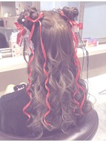 ヘアセットアリエス(aries)&nbsp;お団子ハーフツイン