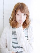 ヘアメイク ナル(hair make nalu)&nbsp;ショートバングのニュアンスカールスタイル