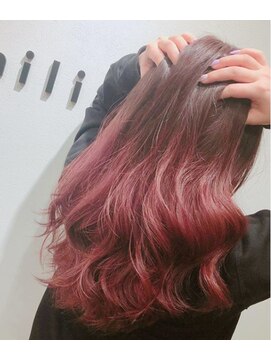 ヘアサロン ミリエ(HAIR SALON milie) ピンクグラデーションカラー