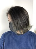 KASUMI カーキグレージュ×切りっぱなしボブ 【FOLK 恵比寿】
