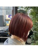 ブリーチなしレッド