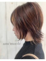 ウミマチ(umi machi)&nbsp;umi machi  細かいハインライトの入ったラフウルフ　2022/8/24