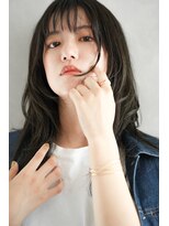 ヘアーループレル(Hair ruup Rell design works)&nbsp;オリーブカラーのレイヤースタイル