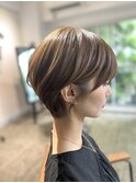 30代40代50代小顔ショートボブ丸みショートボブショートヘア