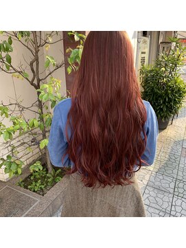 ボアップ(boappu) #イルミナカラー#ケアブリーチ#ハイトーンカラー#レッドカラー