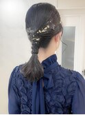 ミディアムヘア暗めカラーグランマッシュデザインカラー