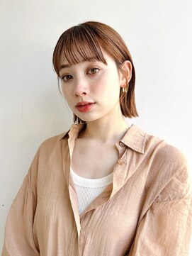 トルネード(TORNADO) 大人ショートボブ前髪ありミニボブ丸顔面長絶壁エラ張りK0822