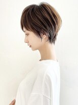 大人可愛い小顔ひし形クビレ丸みボブ20代30代40代大人ショート