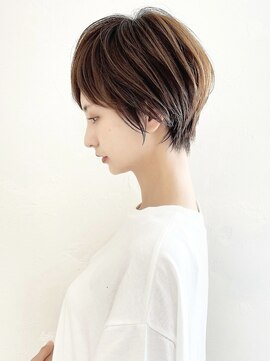 アンド ストーリーズ(&STORIES) 大人可愛い小顔ひし形クビレ丸みボブ20代30代40代大人ショート