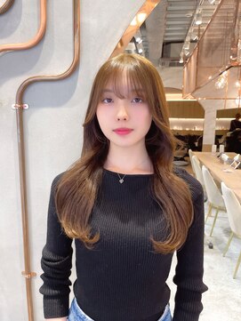 ロンド エスポワール 錦糸町(Lond espoir) ピンクベージュ前髪カタログマルチダボブ【韓国ヘア/鈴木颯】