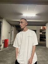 メリケンバーバーショップ フクオカ(MERICAN BARBERSHOP FUK)&nbsp;波巻きハイライトマッシュパーマウルフフェード1