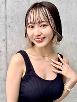 ユアーズヘア 神楽坂店(youres hair)&nbsp;大人かわいい外ハネ波ショート☆シースルーボブ