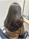 レイヤーカットハイライトショートヘアイルミナカラーオージュア