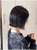 切りっぱなしボブ