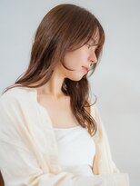 ベンジー 中目黒店(benji)&nbsp;韓国風キャラメルブラウンシースルーバング