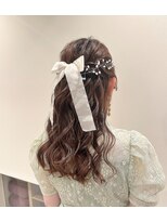 ハーフアップ