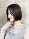 イメチェン美髪小顔似合わせカットサイドバングボブカット