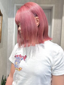 ゼスト クレス(ZEST Cres) 【立川CRES三木】ブリーチ必須！ピンクカラー