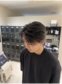 ダウンパーマ　センターパート　ニュアンスパーマ