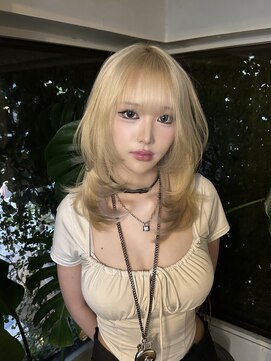 キイ 原宿 表参道(K.e.y) シャギーウルフ/ハッシュカット/トリプルカラー