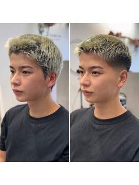 オモチャ(OMOCHA) シャープなグラデーションが魅力のスキンフェード