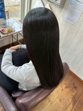 コルテ 倉敷西坂店(CoRte.) ストレートヘア/自然なストレート/上品ブラックヘア/ヘッドスパ