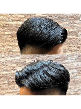 アールドボーテ 理容室(R de Beaute) 銀座 七三分け ミドルフェード