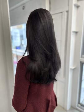 エル バイ ホーム(L by HOME) シルキーグレー 透け感 レイヤーカット