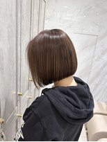 ボネッカ 鶴見(BONECCA)&nbsp;やや前下がりボブ×ナチュラルブラウンカラー
