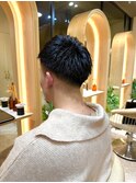 【メンズ】ビジネステーパーフェード/スパイキーショート