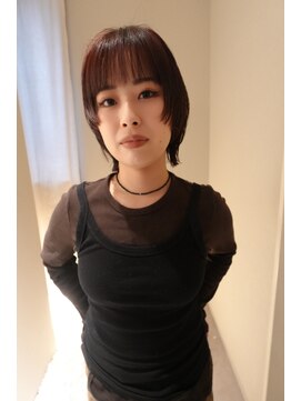 ノラギンザユー(NORA GINZA/U) ショートウルフ顔まわりレイヤーワイドバング