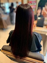 ヘアリゾート粋 ティガ 池袋店(tiga) 艶髪ロング/髪質改善/ストレート/ローズブラウン