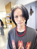 ハイク(HYKE)&nbsp;ホワイト×ブラック ルーツカラーショート