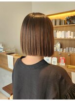 スーリール 箱崎店(Sourire)&nbsp;ベージュぱつっとボブ