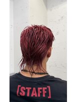 ヘアサロン エフ 渋谷(F) 鮮やかパンクレッド