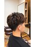 【期間限定】 押担当　メンズカット＋ニュアンスパーマ【ヘアセットが楽に】