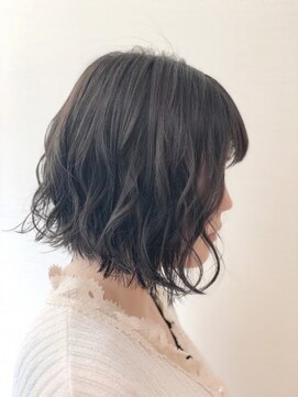 ピーディーフィノ 大通(PD fino) ふんわり可愛い♪グレージュ切りっぱなしボブ