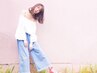 カット＋カラー＋リンケージ3stepトリートメント　￥13100
