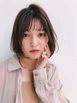 【GARDEN西川】大人可愛い前髪・ラベンダーカラー・小顔ボブ