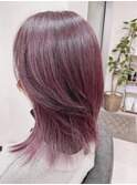 ピンクパープル×レイヤーカット【twenty】