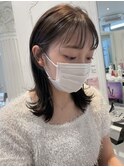 シースルーバング/くびれボブ/外ハネボブ