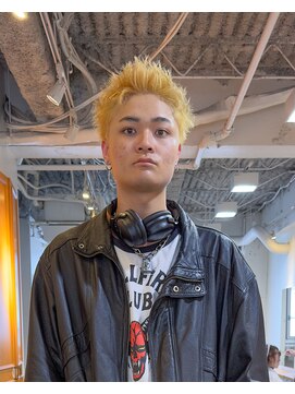 ガレージ バイ グリーン 原宿 表参道(Garage by green) 【SATOSHI】ハイトーンスパイキーショート