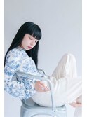 黒髪　ワイドバング　ストレート/白髪染め/ヘッドスパ/リタッチ