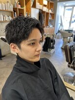 アメラボ(AmeLab)&nbsp;【王道】ショート+パーマ　爆イケアップバング