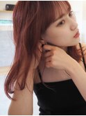 流行りのブリーチなしダブルカラーピンクブラウン暖色カラー