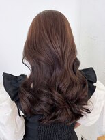 アイティー バイ アルバム 中野店(IT by ALBUM)&nbsp;秋色オリーブカラー透明感カラーウルフレイヤーロング_ba520191