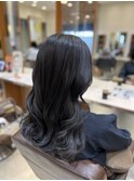 大平彩　ブルーオリーブカラー