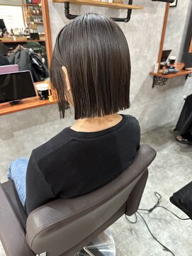 シールドヘアー 沖縄 新都心(C'LD Hair) 那覇/新都心/おもろまち/ぱつっとボブ/切りっぱなしボブ/ボブ