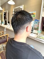 ヘアーメイクロージー 八軒店 (HAIR MAKE ROSY)&nbsp;ツーブロマッシュフェードカットU24ツイスパフェザーパーマ