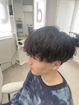 ルートバイドット 町田店(root by dot.) メンズマッシュ×緩め波巻き